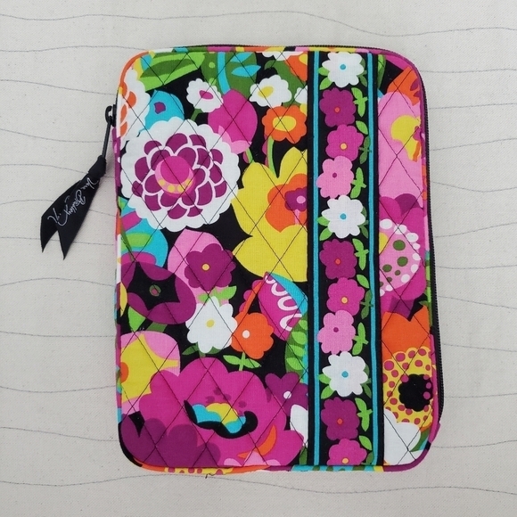 Vera Bradley Va Va Bloom Floral Print EReader Kindle Multicolor Sleeve Case EUC - Picture 1 of 7